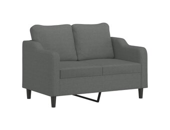 vidaXL Tweezitsbank Donkergrijs - 35% Korting