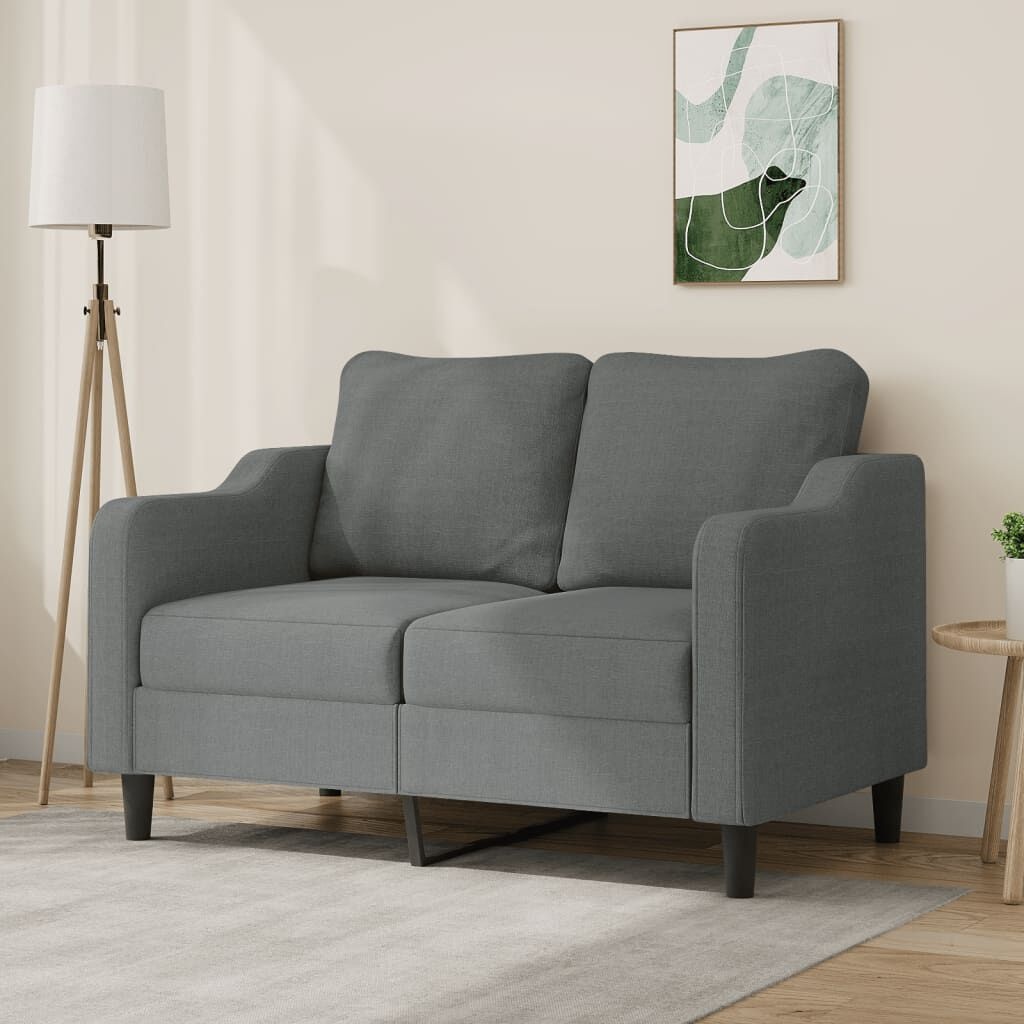 vidaXL Tweezitsbank Donkergrijs - 35% Korting