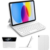 Toetsenbordhoes iPad 10e Gen (2022) 10,9" Wit - 75% Korting
