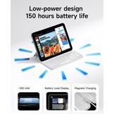 Toetsenbordhoes iPad 10e Gen (2022) 10,9" Wit - 75% Korting
