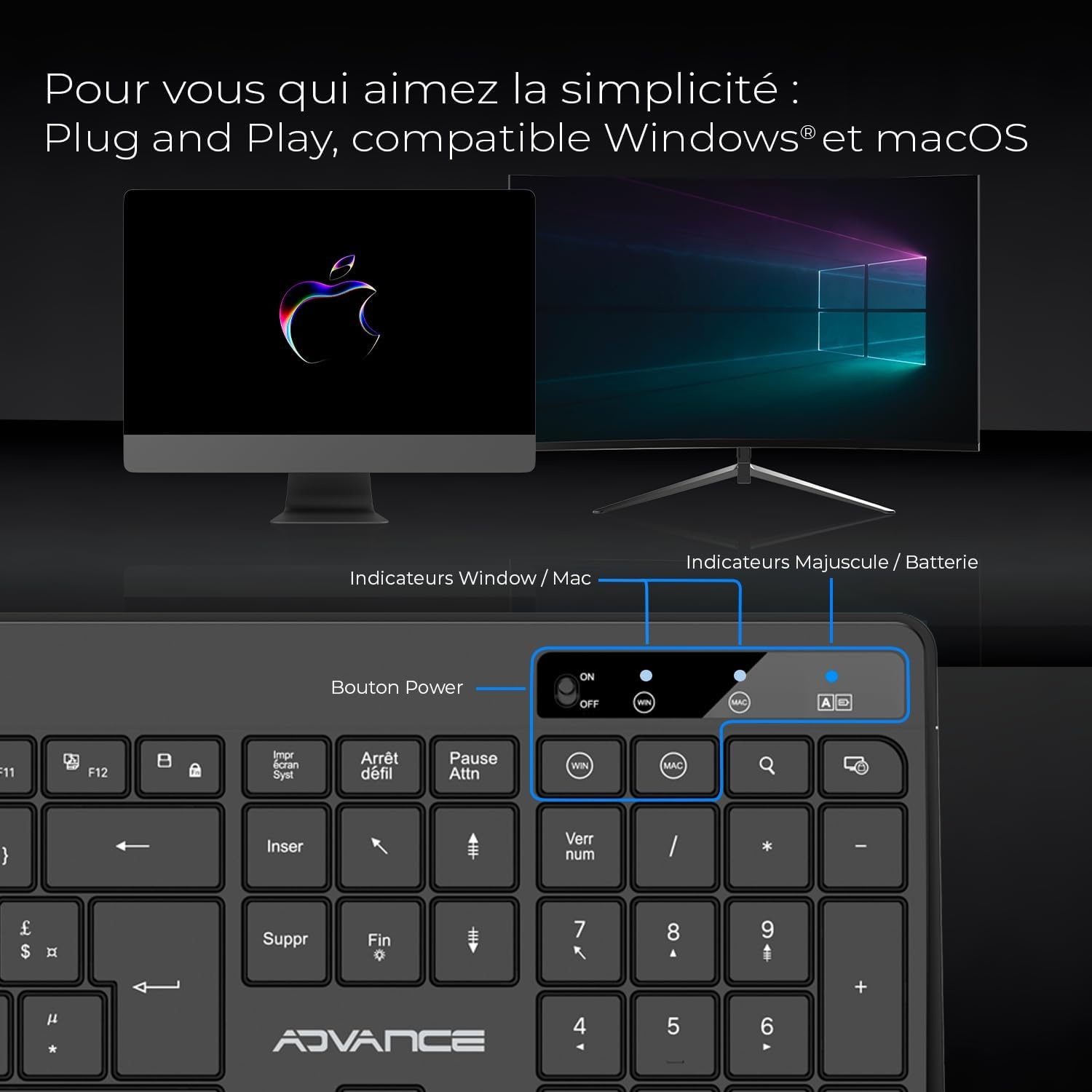 Draadloos Toetsenbord & Muis Set: Stil, RGB Verlichting, 1600 DPI, Anti-slip Mat (28% Korting)