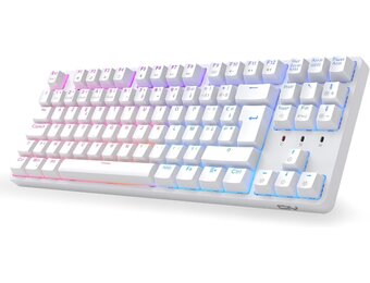 Mechanisch AZERTY Gaming Toetsenbord - Blauwe Schakelaars - 29% Korting