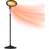 Elektrische Terrasverwarmer Zwart 2000W - Binnen & Buiten | 34% Korting