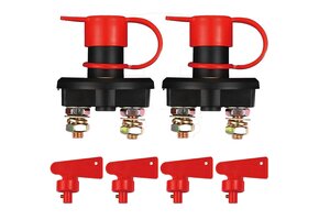 2x Accu Scheidingsschakelaar DC 12-24V (Marine/Auto) - 32% Korting!