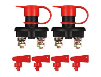 2x Accu Scheidingsschakelaar DC 12-24V (Marine/Auto) - 32% Korting!