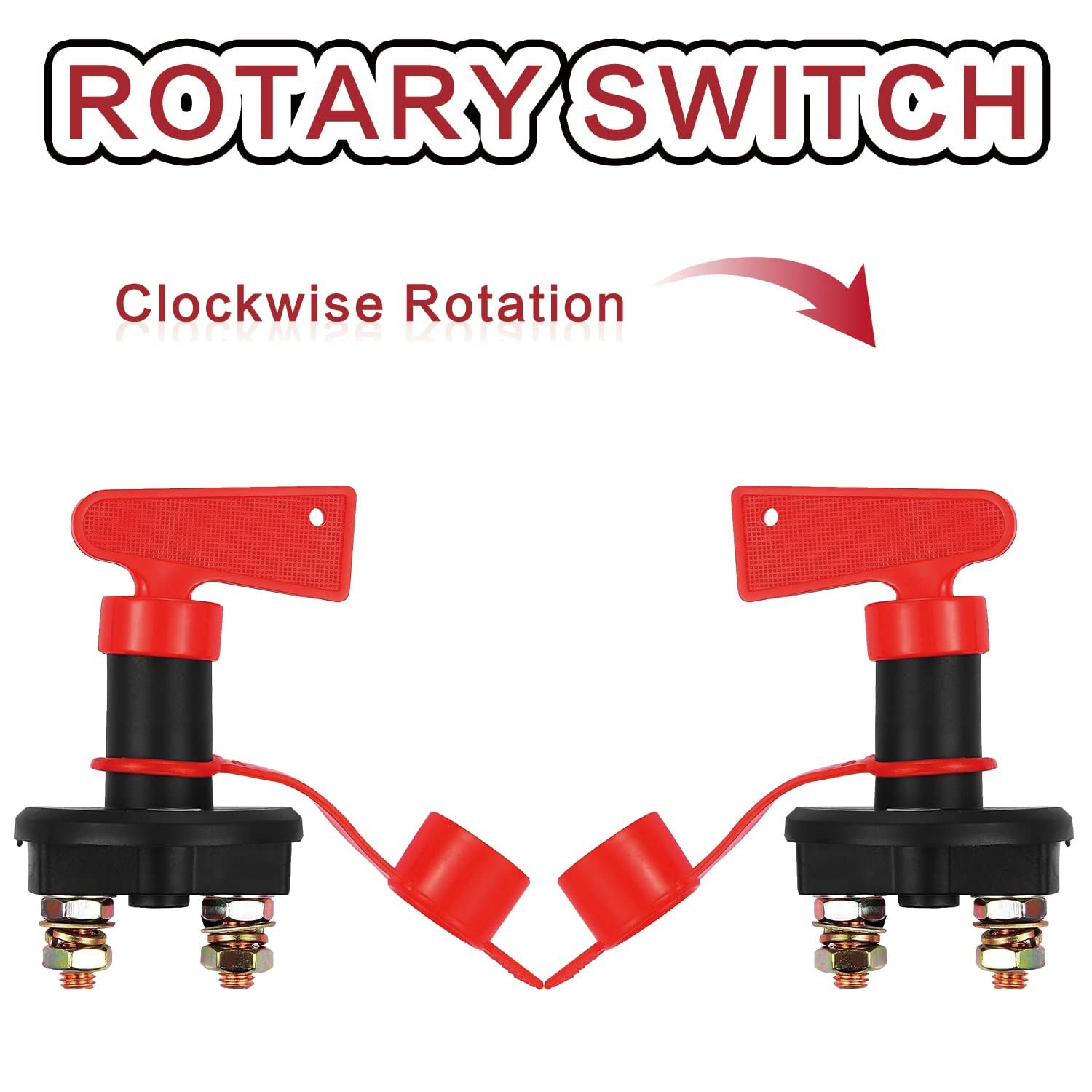 2x Accu Scheidingsschakelaar DC 12-24V (Marine/Auto) - 32% Korting!