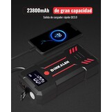 Krachtige Autostarter 23800mAh 3000A (Benzine/Diesel tot 8.0L) met LED