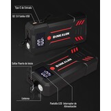 Krachtige Autostarter 23800mAh 3000A (Benzine/Diesel tot 8.0L) met LED