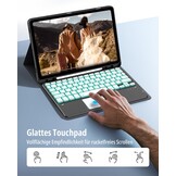 QWERTZ Toetsenbord met Touchpad voor Samsung Galaxy Tab S9 FE/S9 11 inch (2023) - Zwart - 74% Korting