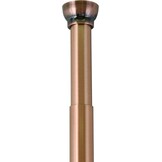 Uittrekbare Douchegordijnroede (75-125 cm) - Zonder Boren - Aluminium Koperbruin - 28% Korting