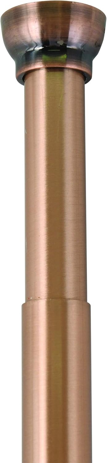 Uittrekbare Douchegordijnroede (75-125 cm) - Zonder Boren - Aluminium Koperbruin - 28% Korting