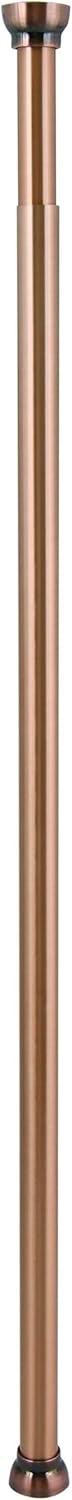 Uittrekbare Douchegordijnroede (75-125 cm) - Zonder Boren - Aluminium Koperbruin - 28% Korting