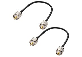 2x Coaxkabel PL-259 RG58 (30cm) - Korting 69%