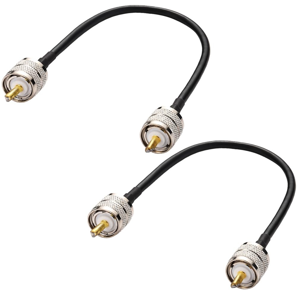 Coaxkabel set 30cm RG58 | 2x PL-259 | 50 Ohm | 73% korting