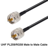 Coaxkabel set 30cm RG58 | 2x PL-259 | 50 Ohm | 73% korting