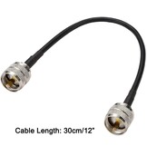 Coaxkabel set 30cm RG58 | 2x PL-259 | 50 Ohm | 73% korting