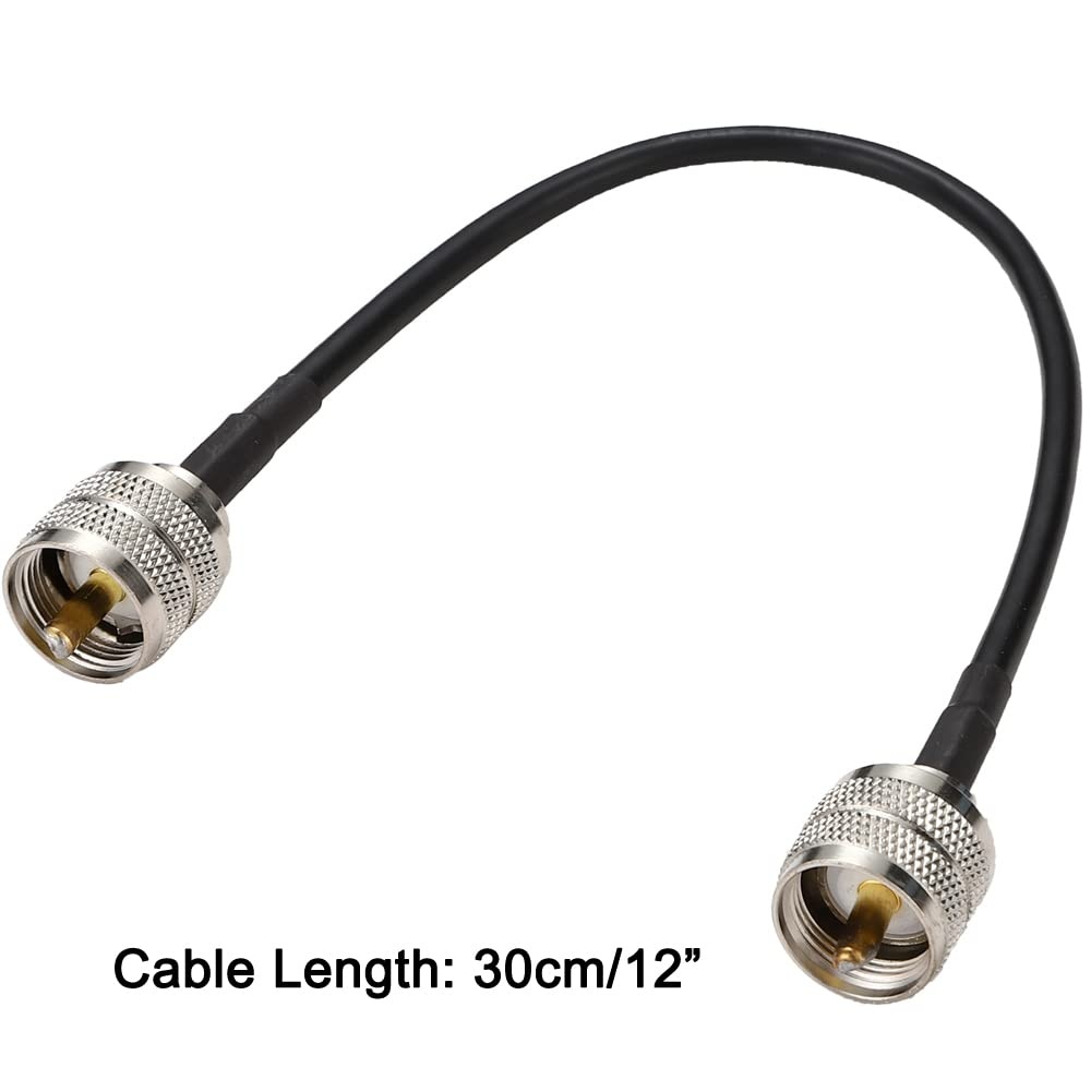 Coaxkabel set 30cm RG58 | 2x PL-259 | 50 Ohm | 73% korting