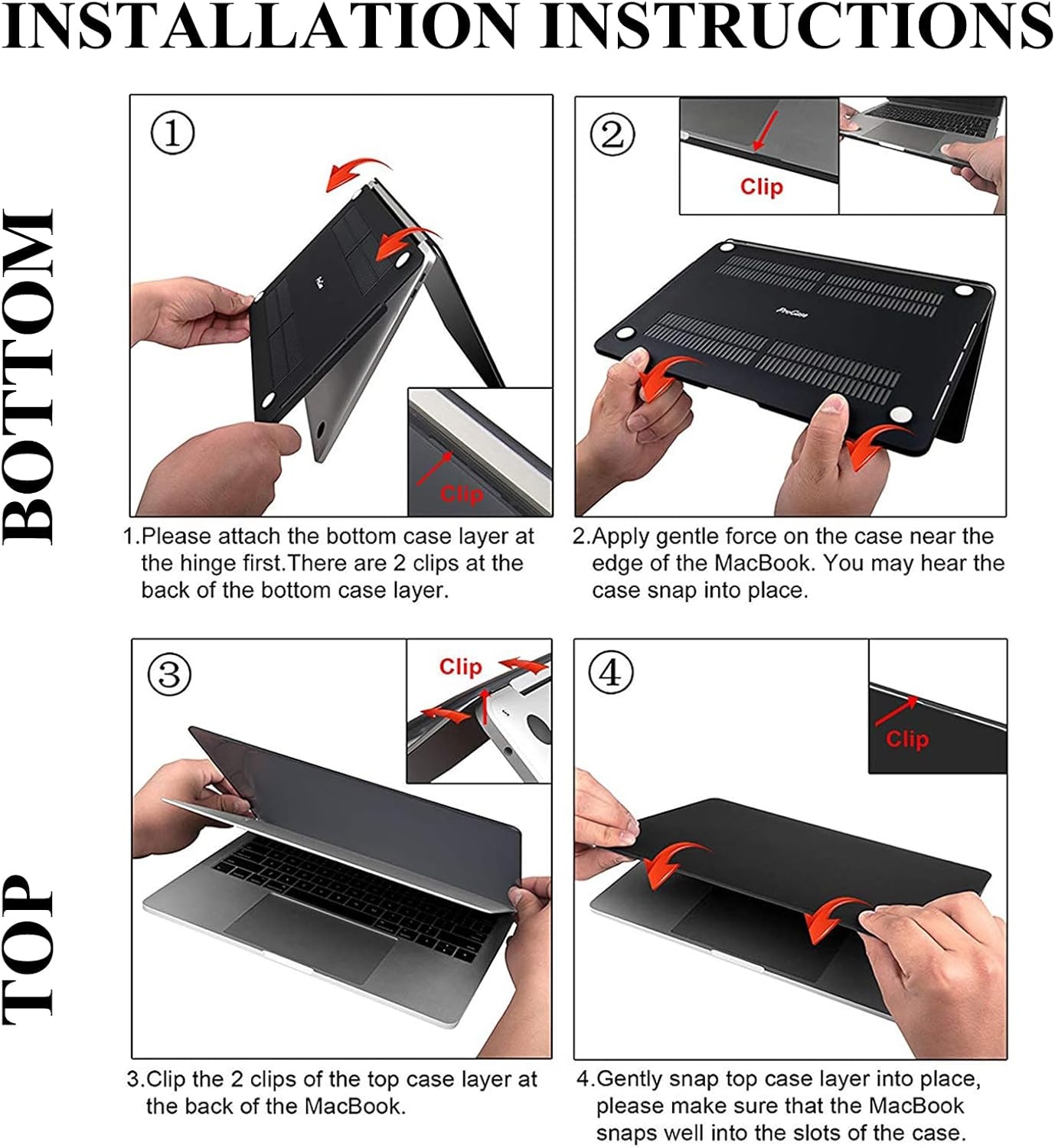 Transparante MacBook Pro 13" Hardcase + Toetsenbordhoes (71% Korting)
