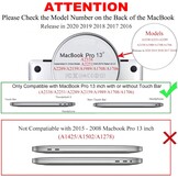 Transparante MacBook Pro 13" Hardcase + Toetsenbordhoes (71% Korting)