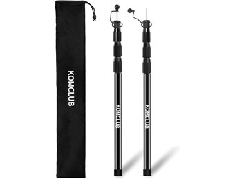 Verstelbare Aluminium Tentstokken (2x) - 85-250 cm