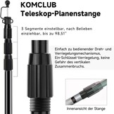 Verstelbare Aluminium Tentstokken (2x) - 85-250 cm