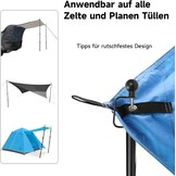 Verstelbare Aluminium Tentstokken (2x) - 85-250 cm