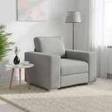 Moderne Stoffen Bank met Kussen - Wolken Grijs - 35% Korting