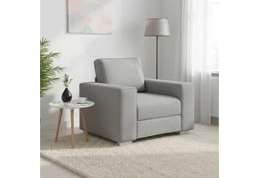 Moderne Stoffen Bank met Kussen - Wolken Grijs - 35% Korting