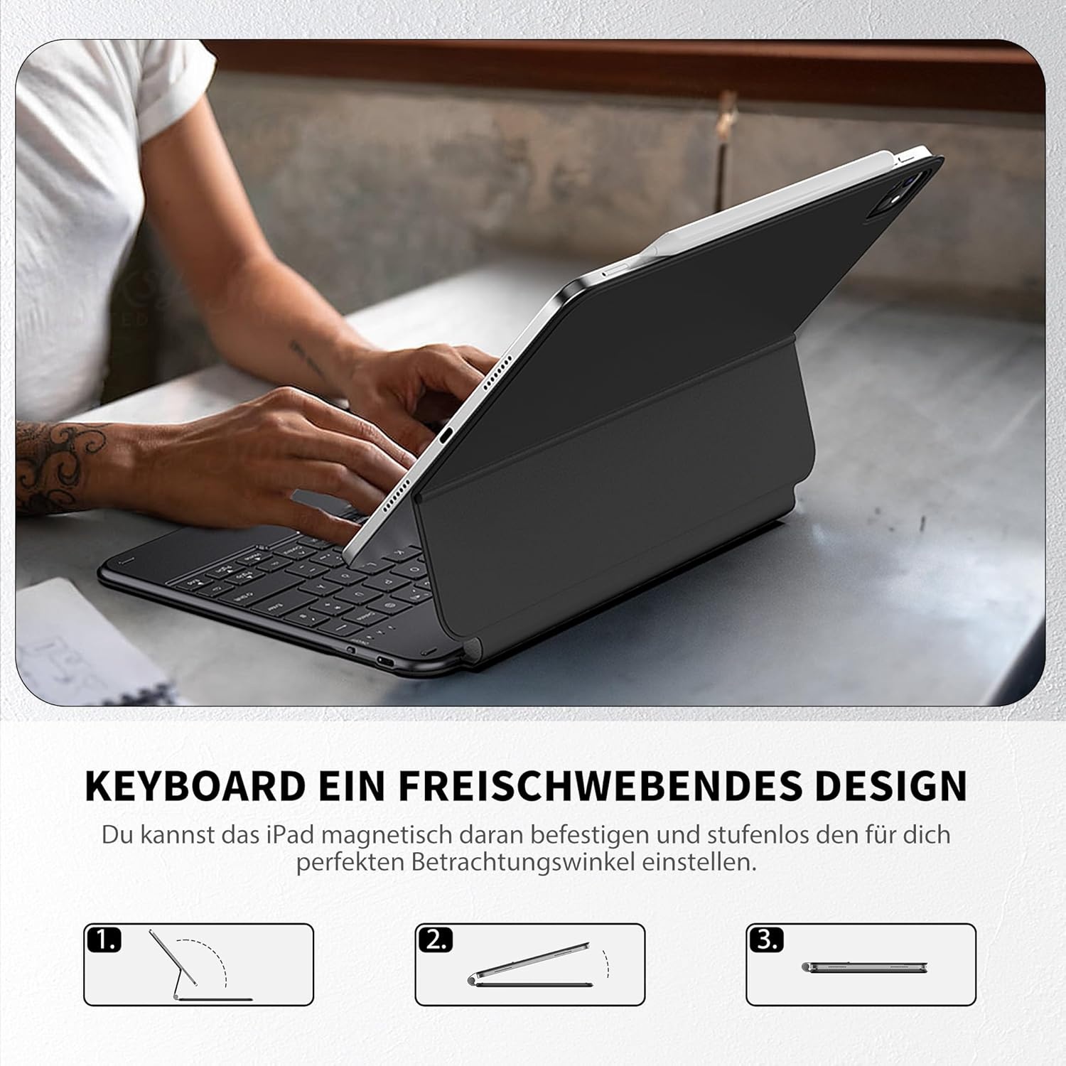 Toetsenbordhoes met Trackpad voor iPad Pro 11 & Air (Magnetisch)