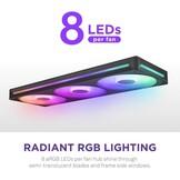 360mm Behuizingsventilator Unit met 3x RGB Fans - 29% Korting