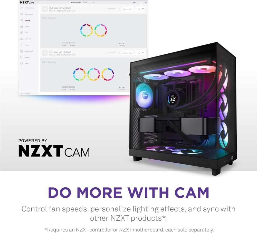360mm Behuizingsventilator Unit met 3x RGB Fans - 29% Korting