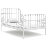 Verlengbaar Metalen Bedframe Wit - 35% Korting