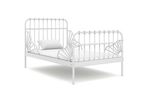 Verlengbaar Metalen Bedframe Wit - 35% Korting