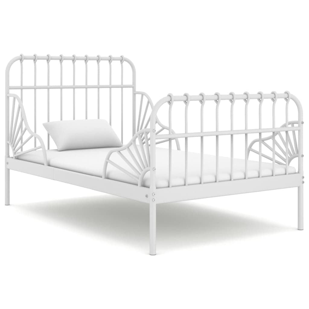 Verlengbaar Metalen Bedframe Wit - 35% Korting