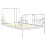 Verlengbaar Metalen Bedframe Wit - 35% Korting