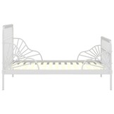 Verlengbaar Metalen Bedframe Wit - 35% Korting