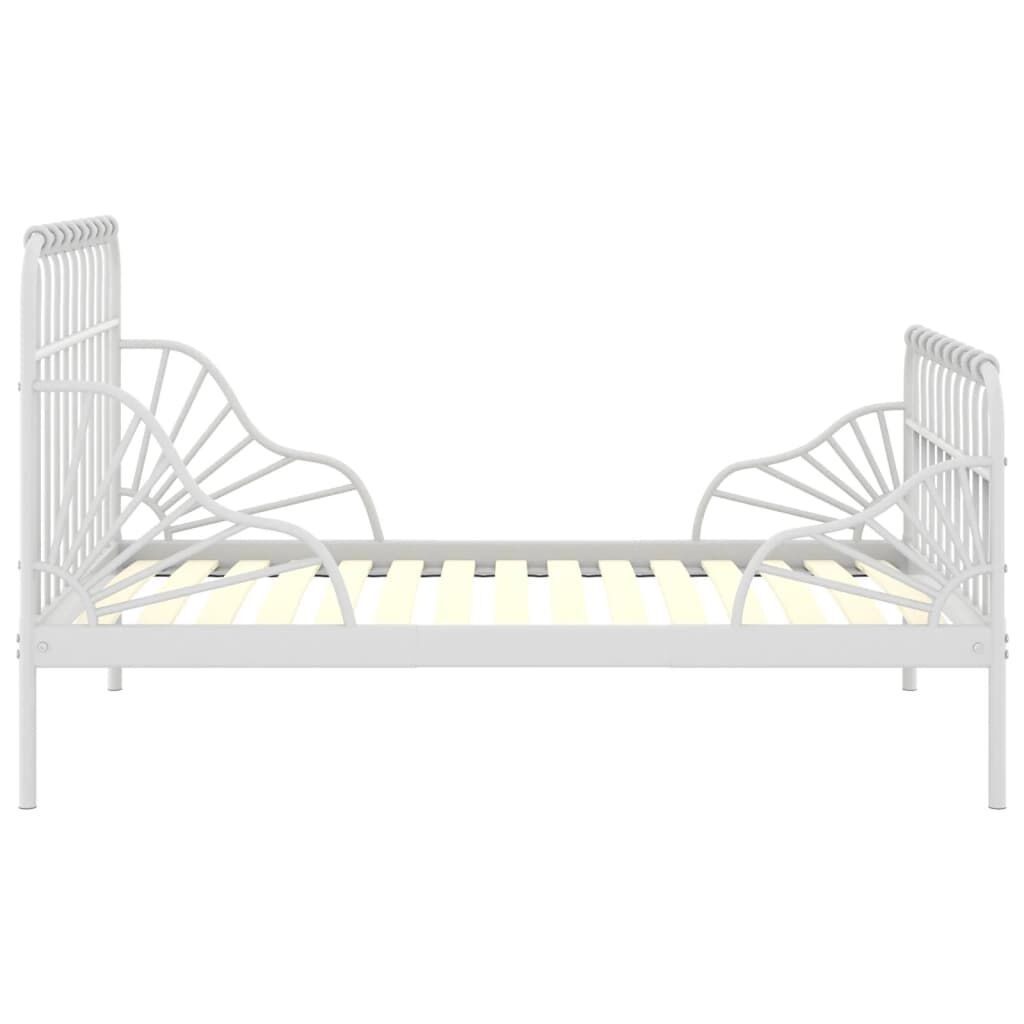 Verlengbaar Metalen Bedframe Wit - 35% Korting