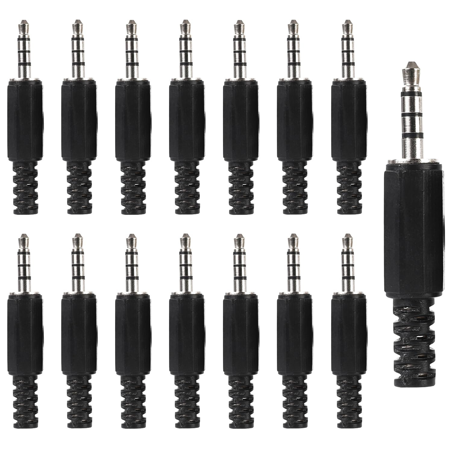 3.5mm TRRS Pluggen (15 stuks) - Reparatie Audiokabels & Koptelefoons