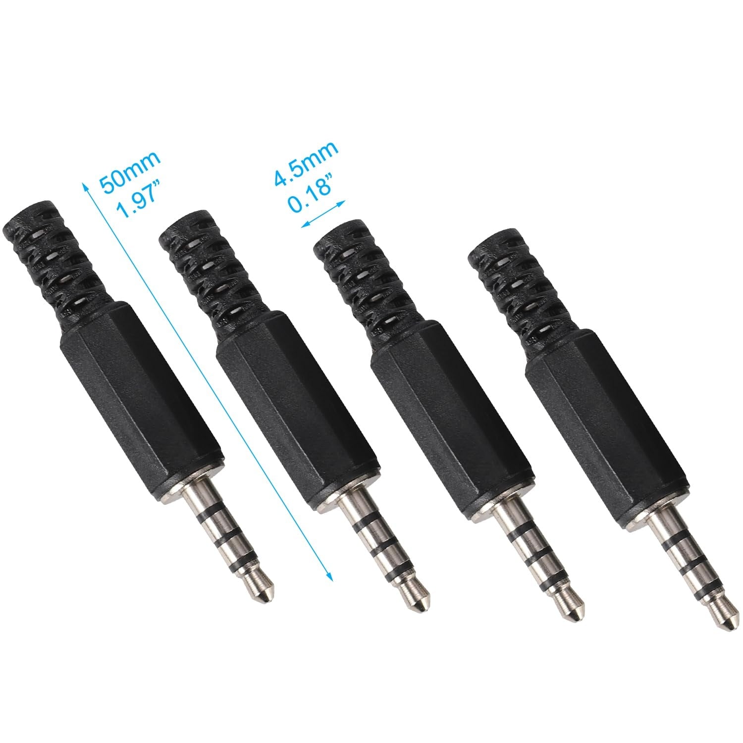 15x 3.5mm TRRS Audio Pluggen - Reparatie Koptelefoons & Microfoons