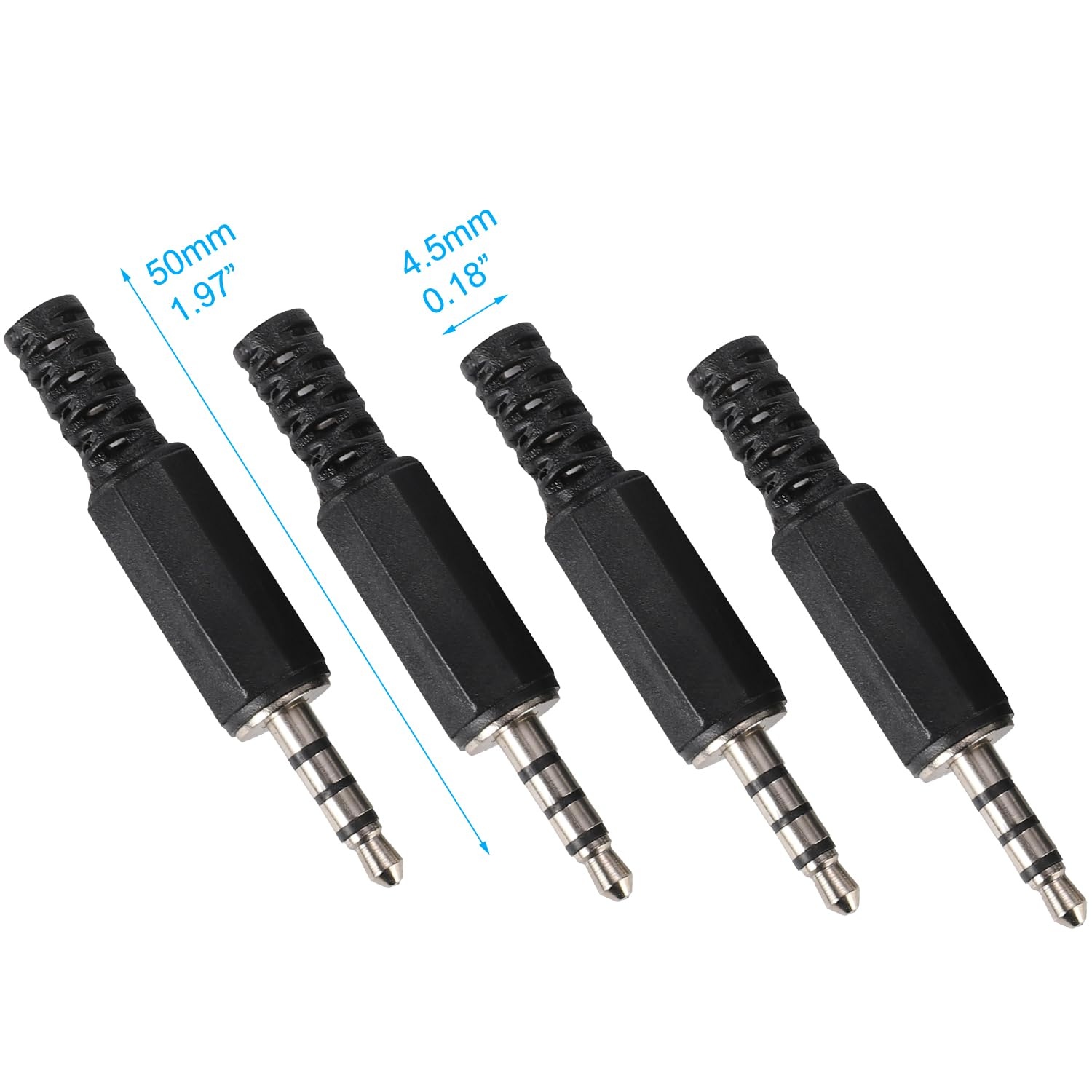 3.5mm TRRS Pluggen (15 stuks) - Reparatie Audiokabels & Koptelefoons
