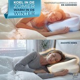 Ergonomisch Nekkussen: Memory Foam, Grijs - 34% Korting!