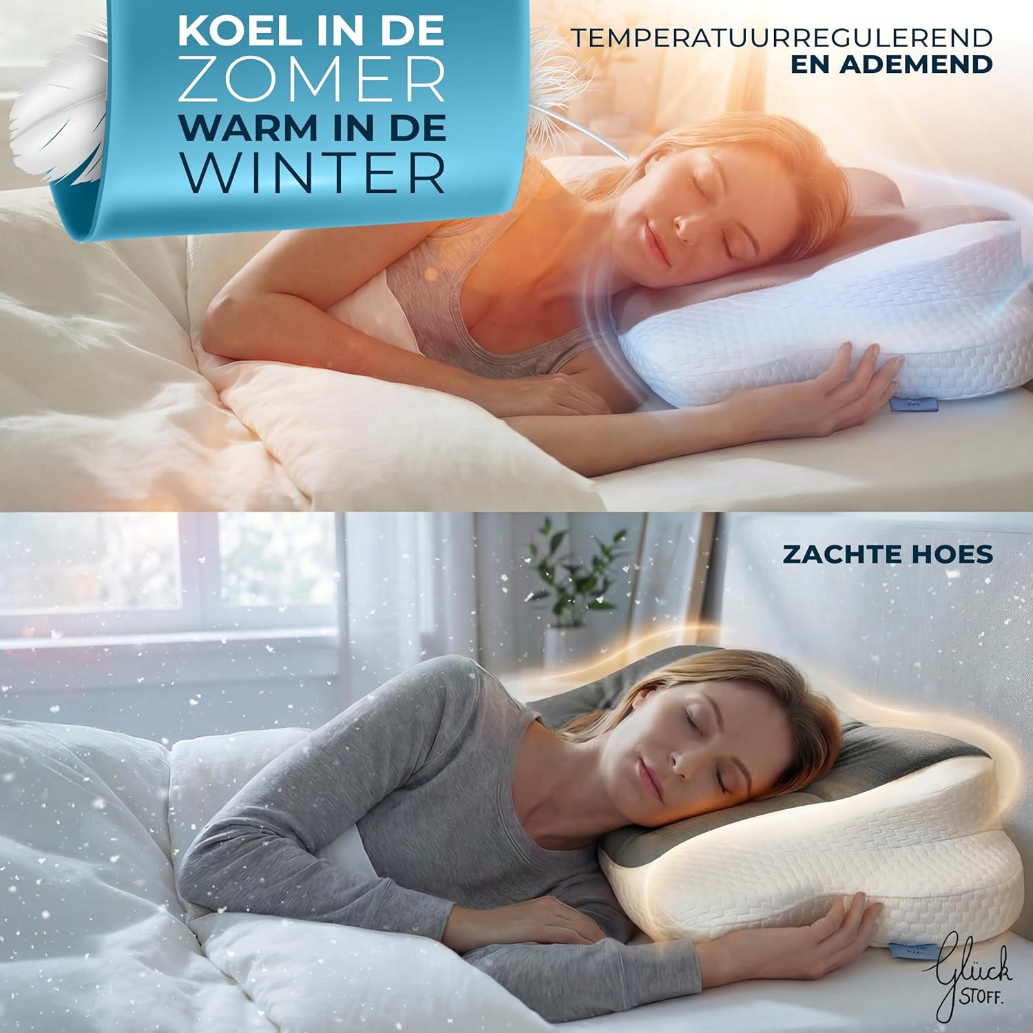 Ergonomisch Nekkussen: Memory Foam, Grijs - 34% Korting!