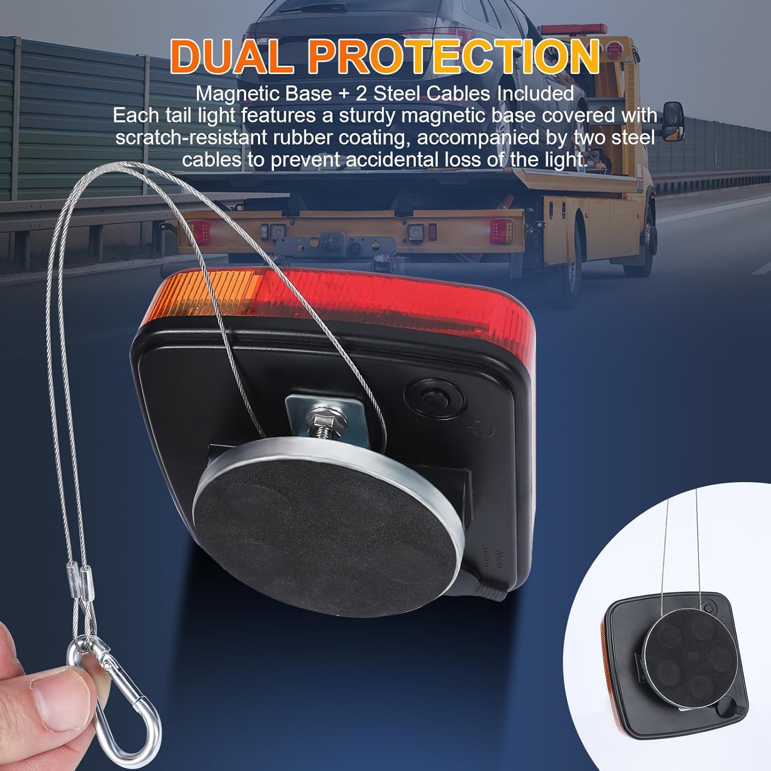Draadloze LED Aanhanger Verlichting 12V, Magnetisch, E11 Goedgekeurd, 34% Korting