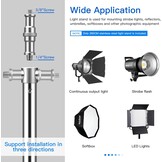Set van 2 Veergedempte Lichtstatieven RVS - 2.8m - 34% Korting!