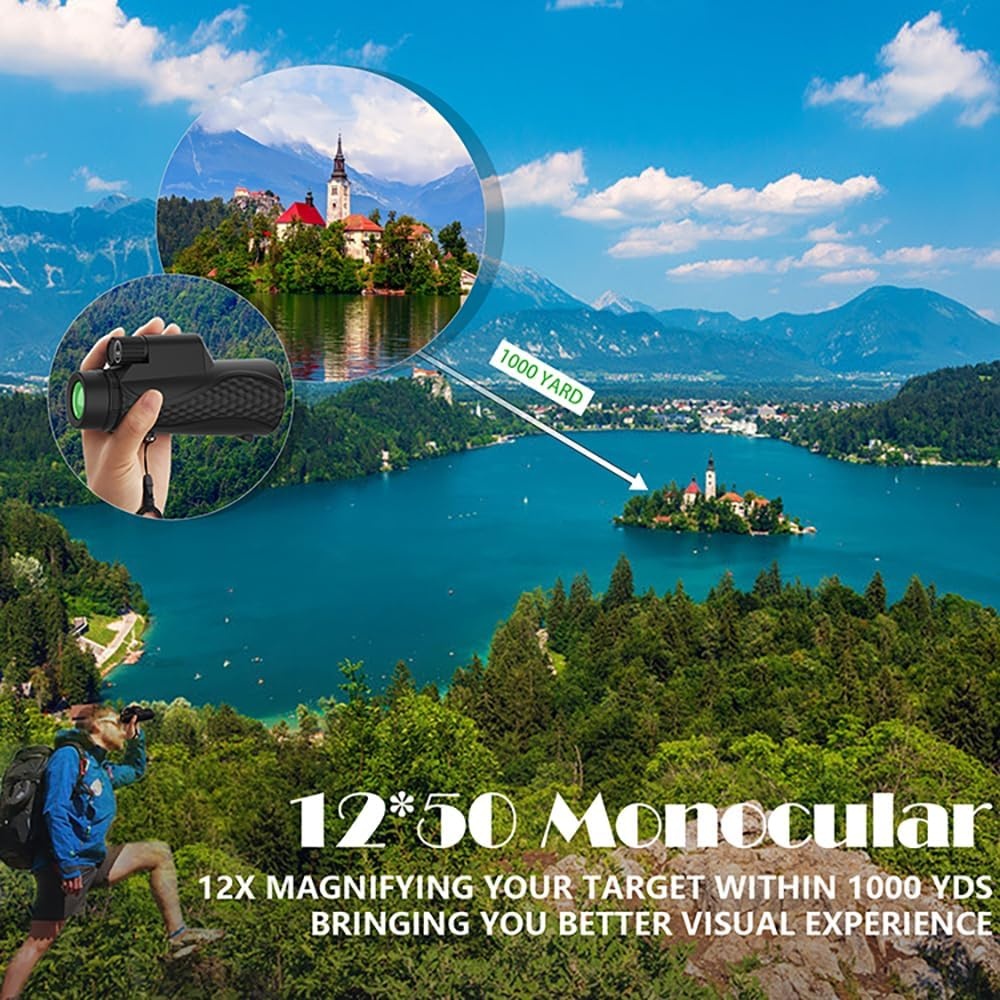 12x42 Monoculair - Vogelspotten, Jacht & Sport | 30% Korting