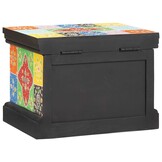 Opbergdoos Massief Mangohout Multikleur 40x30x30cm - 34% Korting