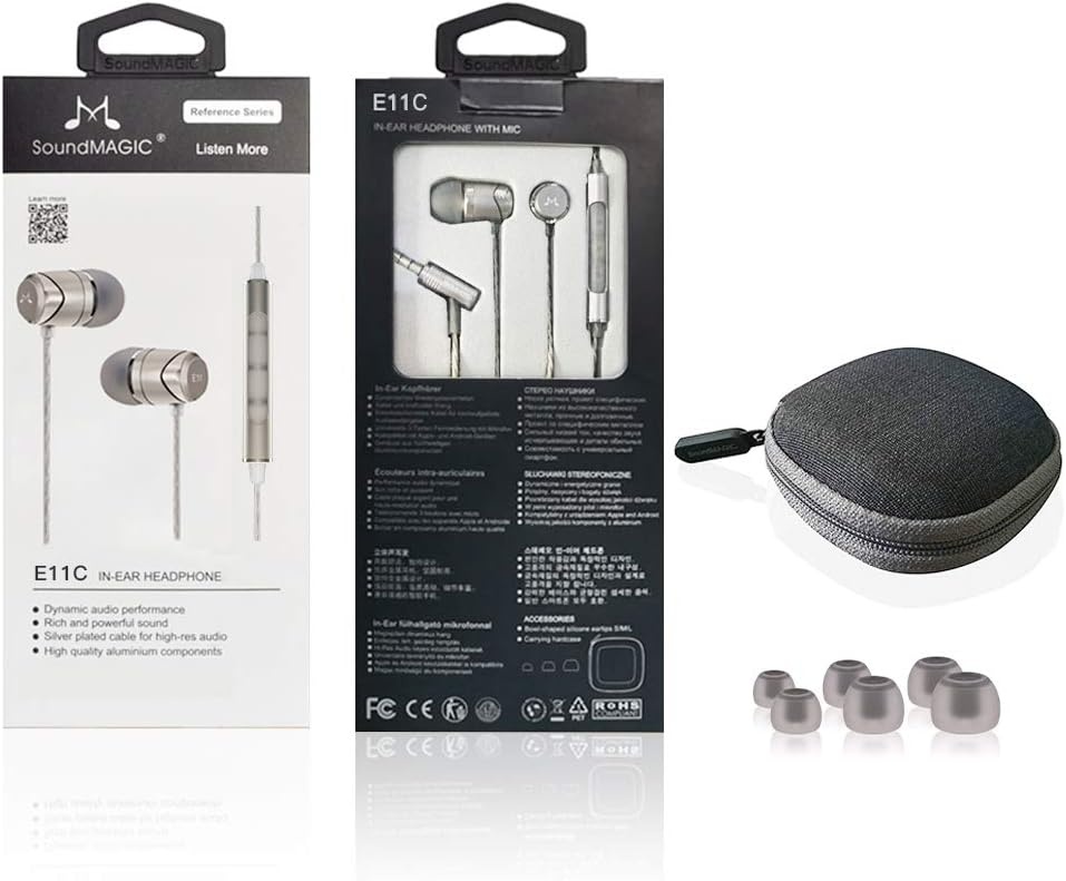 SoundMAGIC E11C Oordopjes met Microfoon - Gunmetal - 33% Korting