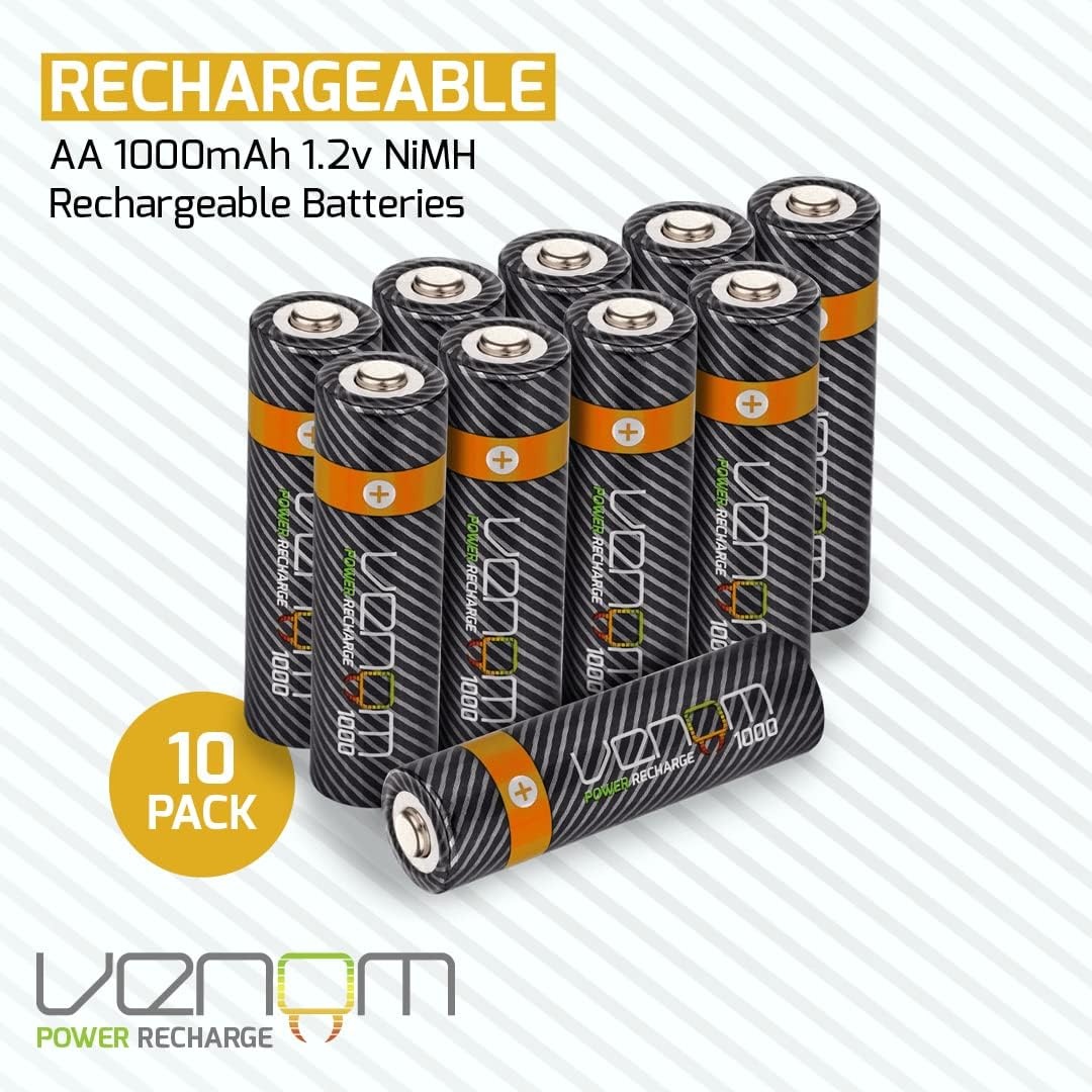 Oplaadstation voor AA & AAA Batterijen + 10x AA