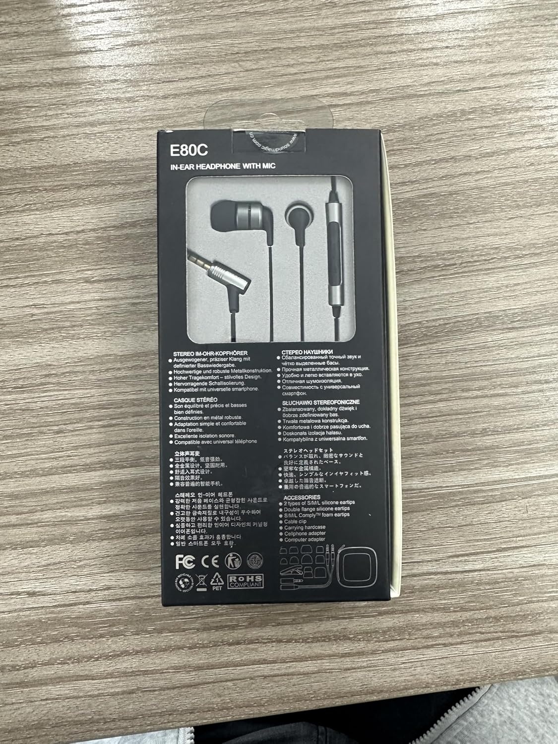 SoundMAGIC Oordopjes - Gunmetal - 28% Korting