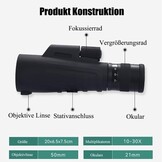 Monoculair met 30% korting: 10-30x50 zoom, waterdicht & statief